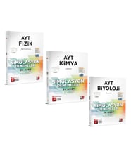 3D AYT Fizik Kimya ve Biyoloji Deneme Seti 3 Kitap
