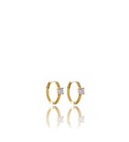 Golden Glamour Gümüş Küpe