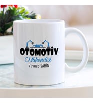 Otomotiv Mühendisi isme özel Meslek kupa bardak