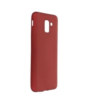 Samsung Galaxy J6 Kılıf First Silikon - Bordo