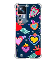 PrintiFy Xiaomi Mi 12T Uyumlu Retro Color 3 Baskılı Şeffaf Köşe Korumalı Antişok Kılıf