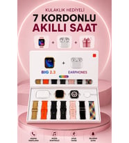 Akıllı Saat Bluetooth Kulaklık Hediyeli Bildirim Görme Sesli Görüşme Çoklu Kordon