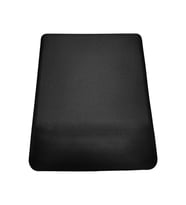 Sünger Bilekli Mouse Pad - Siyah Dikdörtgen Bilek Destekli