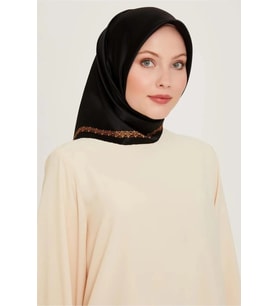 DJ SAF İPEK EŞARP 9260D (S) ( SURA) (Sarı-Siyah)