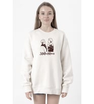 Jujutsu Kaisen Anime Long Beyaz Kadın 2ip Sweatshirt