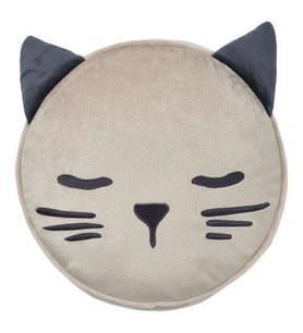 Çocuk Kırlent-Yastık Kedi Figürlü IKEA 8 Cm MeridyenDukkan Bej Renk 