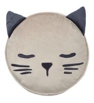 Çocuk Kırlent-Yastık Kedi Figürlü IKEA 8 Cm MeridyenDukkan Bej Renk 