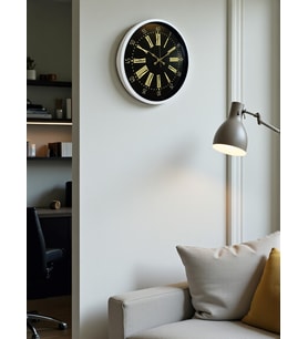 36 Cm Beyaz Dekoratif Duvar Saati (Standart)