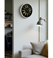 36 Cm Beyaz Dekoratif Duvar Saati (Standart)