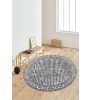 Dijital Baskılı Kaymaz Taban Yıkanabilir Yuvarlak Salon Halısı Koridor Halısı Paspas NDY-HT-250 (Çok Renkli)