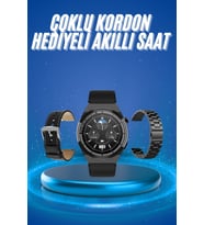 Çoklu Kordon Hediyeli Akıllı Saat Çağrı Cevaplama Müzik Dinleme Dokunmatik Ekran
