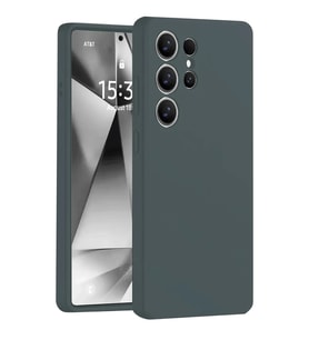Durukar® Samsung Galaxy S25 Ultra Kılıf Nano içi Kadife Silikon - Koyu Yeşil