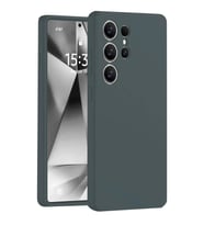 Durukar® Samsung Galaxy S25 Ultra Kılıf Nano içi Kadife Silikon - Koyu Yeşil