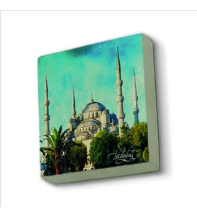 Sultanahmet Camii Baskılı Doğaltaş  Magnet(KRT-013)