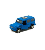 Metal Mercedes G63 Çek Bırak Model Araba Mavi 12 Cm