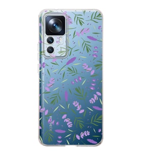PrintiFy Xiaomi Mi 12T ile Uyumlu 1mm Slim Fit Water Color 3 Baskılı Şeffaf  Kılıf