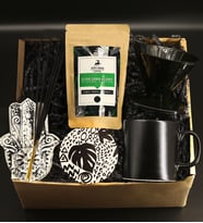 V60 Dripper Filtre Kahve Demliği & Seramik Kupa Bardak & Filtre Kahve & Dekoratif Mum & Tütsü Tabağı & Tütsü Hediye Seti