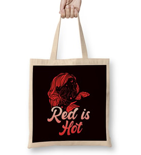 Red Is Hot Ginger Girl Redhead Red Orange Haired Red Head Bez Çanta Uzun Saplı