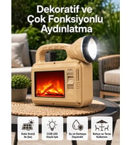 Solar COB Alev Efektli Lamba – Güneş Enerjili, Suya Dayanıklı, Taşınabilir