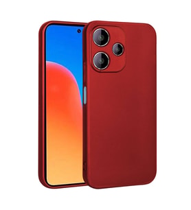 Redmi 12 5G Kılıf Kamera Çıkıntılı Soft Silikon (Kırmızı)