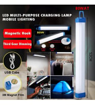 Usb Şarjlı Acil Durum ve Aydınlatma Led Florasan Ev,Kamp,Maden,İşyeri,Balıkcı Lambası 52cm 80W