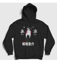 Presmono Unisex Beyaz Baji Anime Tokyo Revengers Kapüşonlu Sweatshirt 259522tt (Siyah)