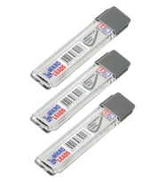 Kalem Ucu 2B 0,9 mm 3 Adet Mekanik Uçlu Otomatik Kurşun Kalem Ucu 2B 60mm x 0,9mm Siyah Mikro Uç Kısa