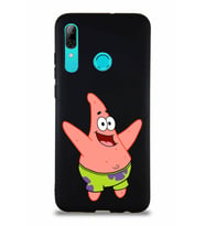 Huawei P Smart 2019 Soft Premier Kapak Patrick Yıldız Tasarımlı Silikon Kılıf - Siyah (Şeffaf)