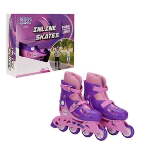 Rising Sports Inline 4 Teker Paten Pembe Renkli, 34-37 Numara Ayarlanabilir, Ergonomik Tasarımlı ve
