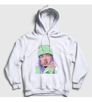 Presmono Unisex Beyaz Look Billie Eilish Kapüşonlu Sweatshirt 154377tt