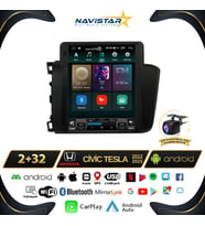 Honda Civic Tesla 2012-2015 Model 2GB + 32GB Kablosuz Carplay Navigasyon Multimedya Sistemi