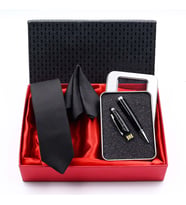 Kişiye Özel 32 GB Usb Kalem & Siyah Renk Kravat Hediye Seti