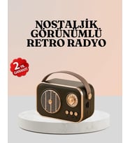 Bluetooth’lu Retro Radyo – Fm Destekli Nostaljik Hoparlör