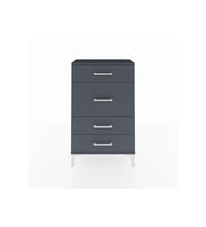 Arges Komodin 4 Çekmeceli 60x30x96 Antrasit-Antrasit