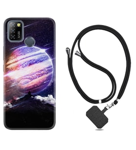 INFINIX Smart 4 5 6 Zero 8 S5 Pro Kılıf Boyun Askılı Silikon Super Planet 1797