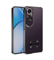 Oppo A60 Uyumlu Kılıf Kamera Korumalı Logo Gösteren Zore Omega Kapak (Siyah)