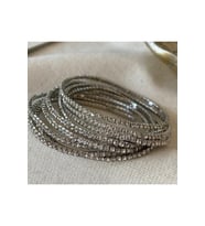 Zirkon Taşlı Silver Renkli Esnek Su Yolu Bileklik (Çok Renkli)