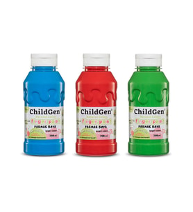 Süper Yıkanabilir 3'Lü Parmak Boya (350 Ml X 3) 1