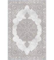 Eliana Home Baskılı, Yıkanabilir Kaymaz Taban Salon Halısı LNA0140-SD699 100x150 cm (Bej)