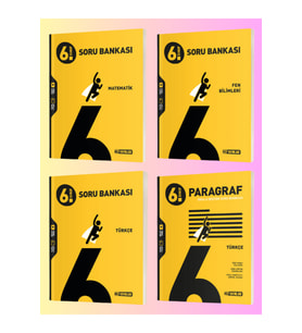 Hız Yayınları Hız Yayınları 6.sınıf Soru Bankası Set MAT-FEN-TÜRKÇE-PARAGRAF (Çok Renkli)