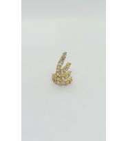 Taşlı Mini Halka Earcuff – Altın Işıltı