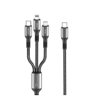 Dc62 3In1 To 60W / 12W / 15W Micro 1.2M Hızlı Kablo - Siyah