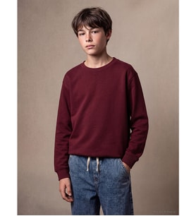 LCW Kids Bordo Erkek Çocuk Kalın Sweatshirt