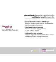 WooCommerce / Wordpress - Alternatifbank Sanal POS Modülü