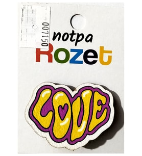 Notpa Rozet Ahşap Love - 3 adet