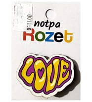 Notpa Rozet Ahşap Love - 3 adet