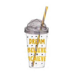 660cc Desenli Pipetli Bardak Dream (Karışık)