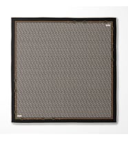 Twill İpek Eşarp-0940 (Siyah-Taş)