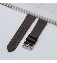 vagave Samsung Watch 4 Watch 5 Watch 5 Pro Active 2 Uyumlu Deri Kordon- 20mm (Kahverengi)