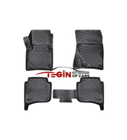 Volkswagen Touareg 2 Bölge Klimalı 3D Havuzlu Paspas 2013 Siyah